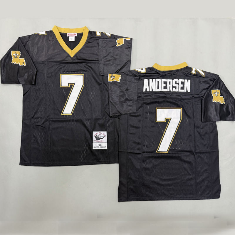 ANDERSEN #7 Men's New Orleans Saints Retro NFL Jersey