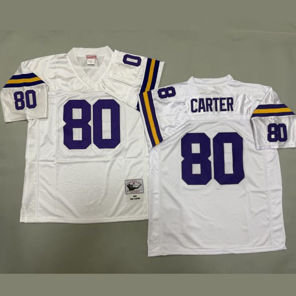 CARTER #80 Men's Minnesota Vikings Retro NFL Jersey 维京人