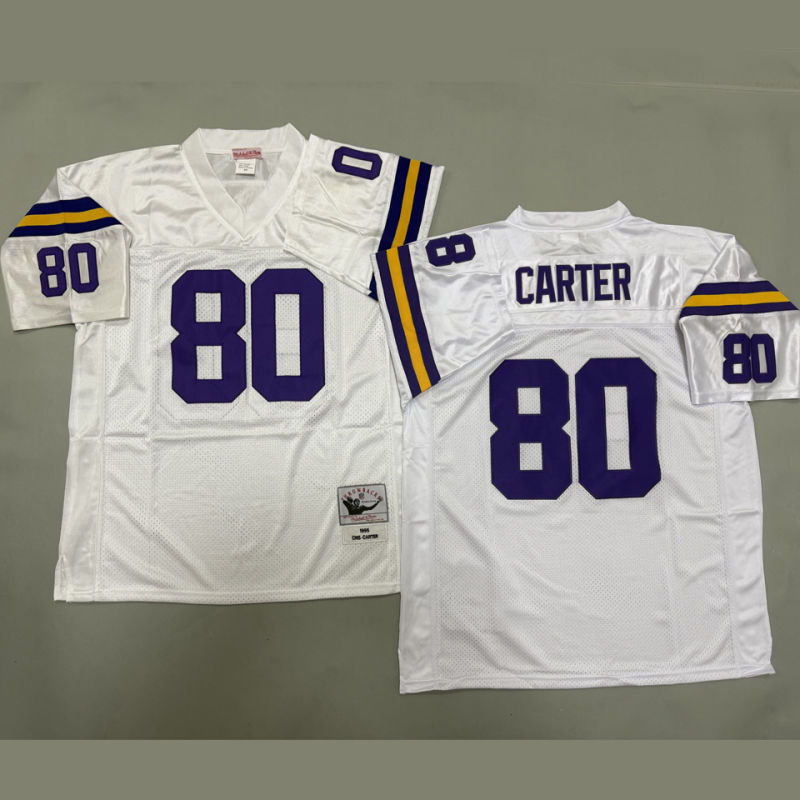 CARTER #80 Men's Minnesota Vikings Retro NFL Jersey