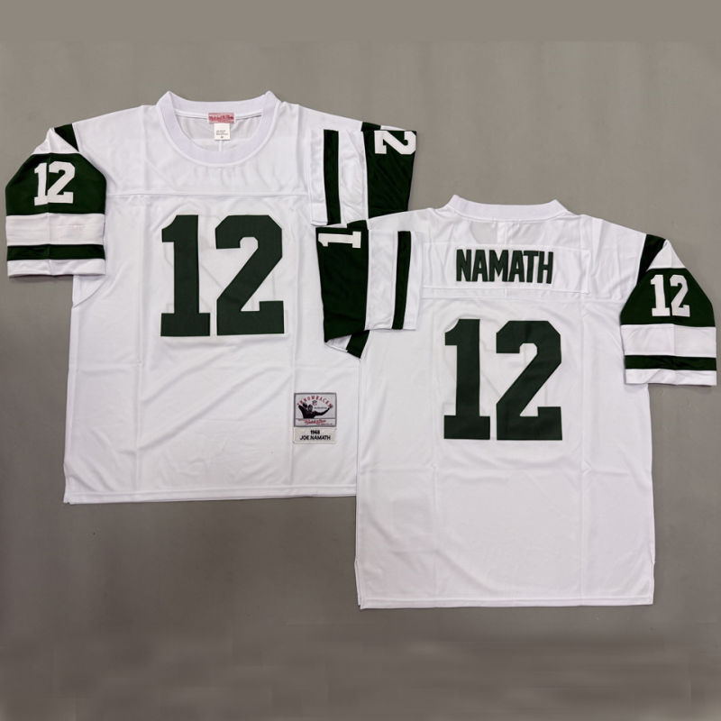 NAMATH #12 Men's New York Jets Retro NFL Jersey