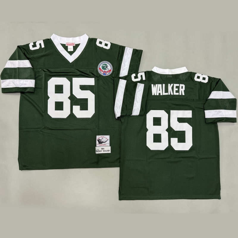WALKER #85 Men's New York Jets Retro NFL Jersey