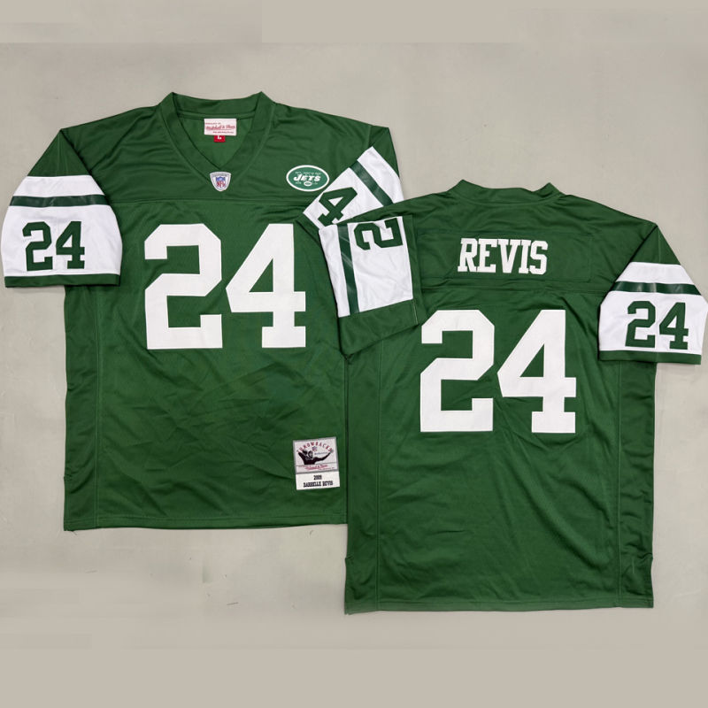 REVIS #24 Men's New York Jets Retro NFL Jersey