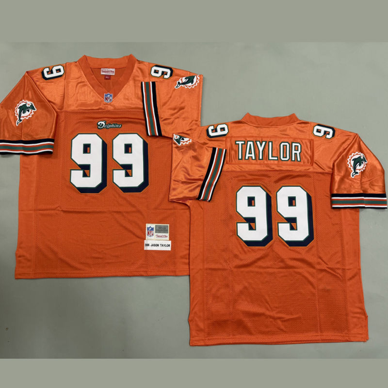 TAYLOR #99 Men's Miami Dolphins Retro NFL Jersey