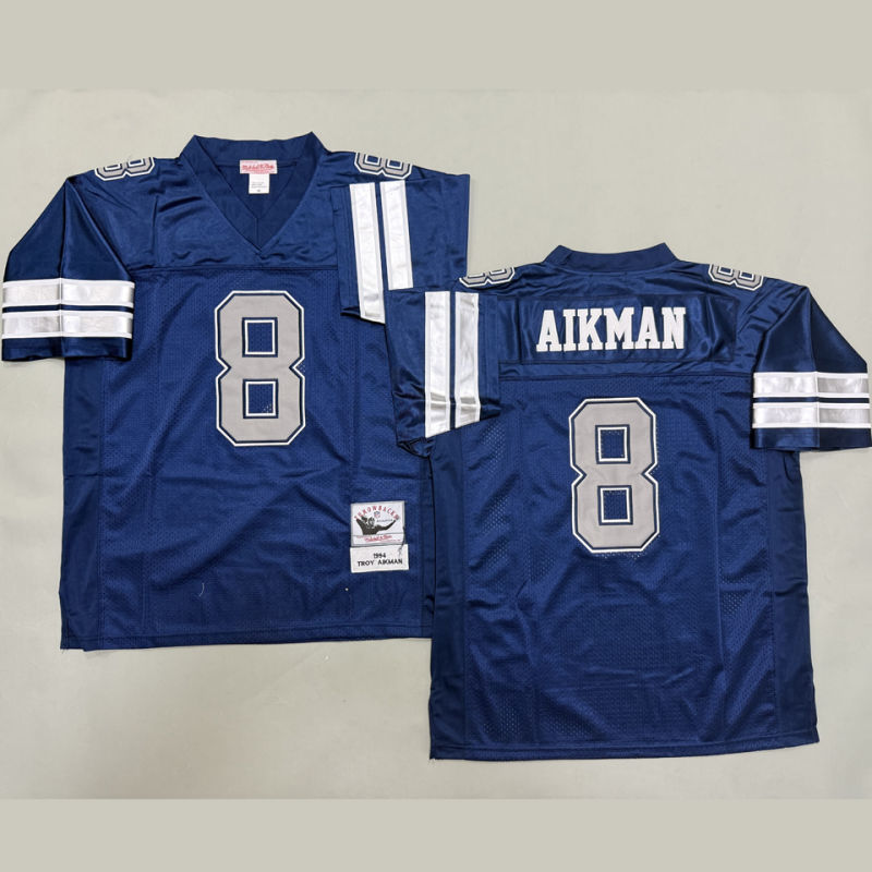 AIKMAN #8 Men's Dallas Cowboys Retro NFL Jersey