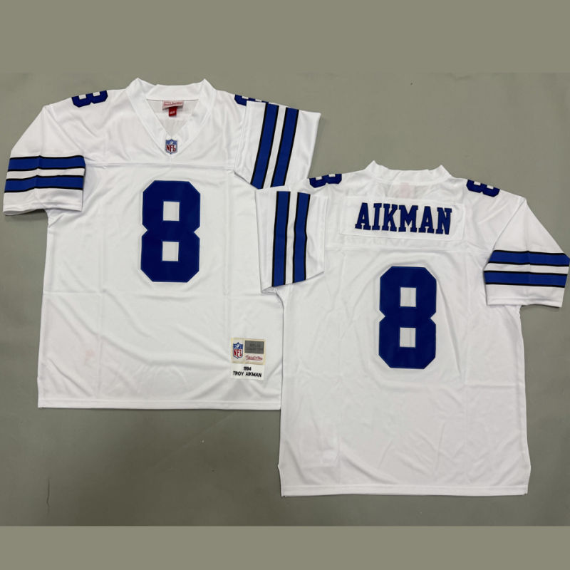 AIKMAN #8 Men's Dallas Cowboys Retro NFL Jersey