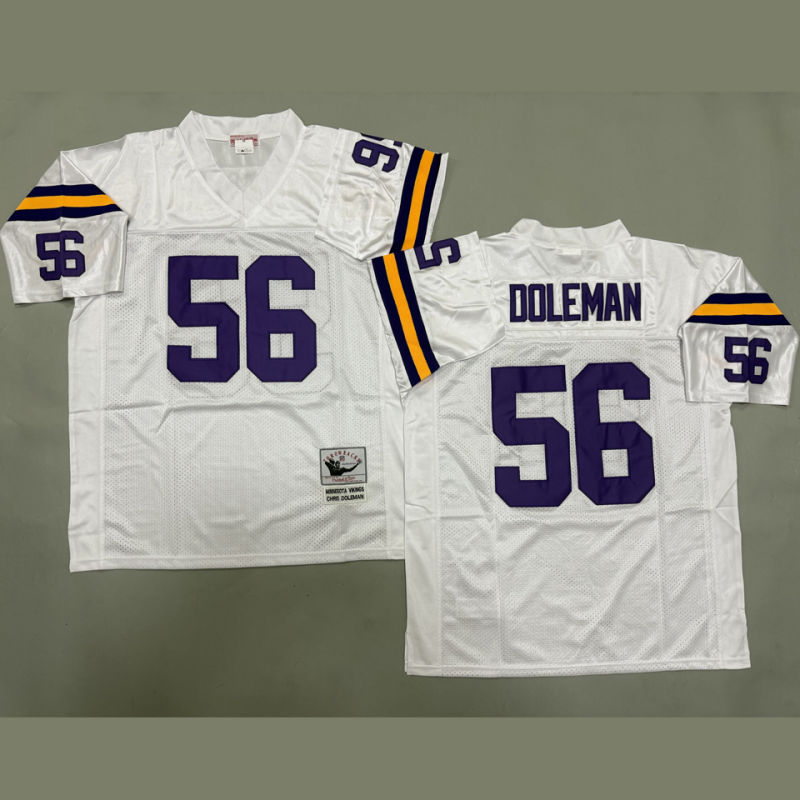 DOLEMAN #56 Men's Minnesota Vikings Retro NFL Jersey