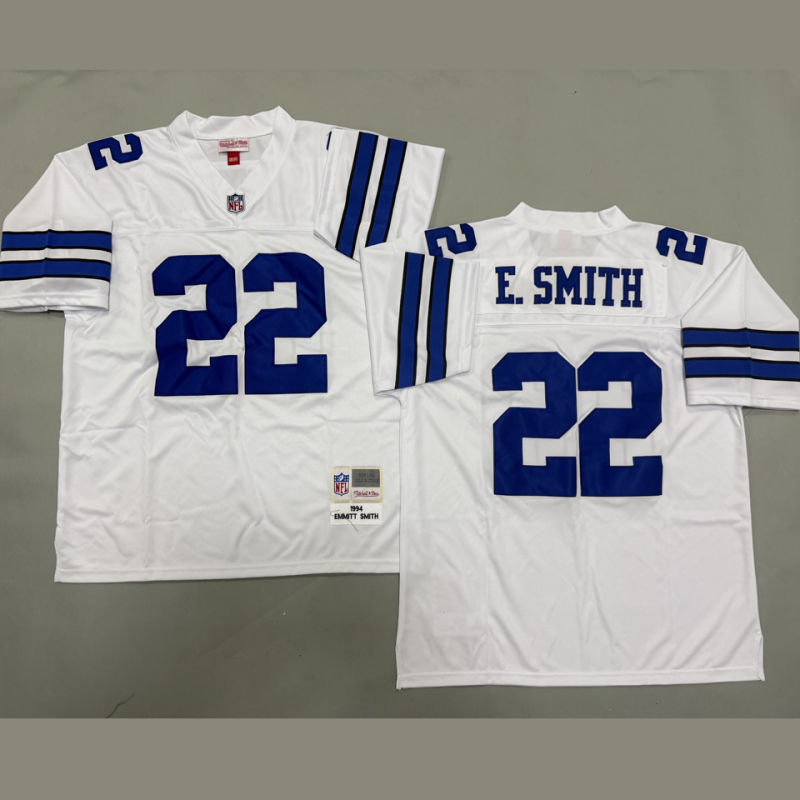 E SMITH #22 Men's Dallas Cowboys Retro NFL Jersey