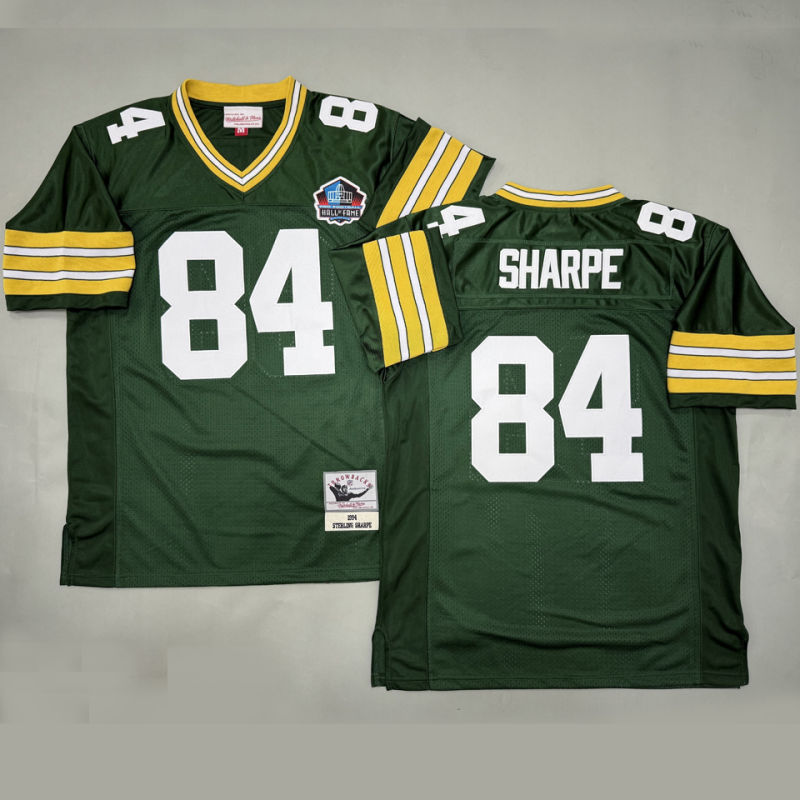 SHAPPE #84 Men's Green Bay Packers Retro NFL Jersey