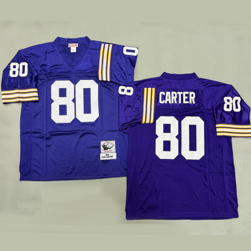 CARTER #80 Men's Minnesota Vikings Retro NFL Jersey