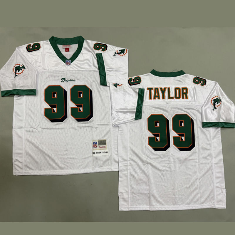 TAYLOR #99 Men's Miami Dolphins Retro NFL Jersey