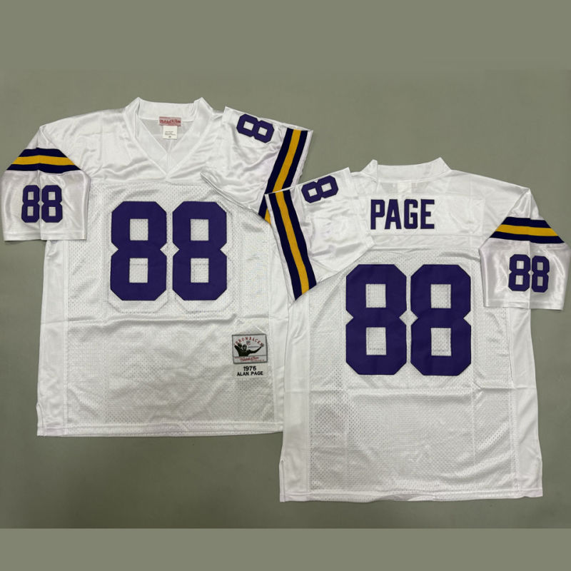 PAGE #88 Men's Minnesota Vikings Retro NFL Jersey
