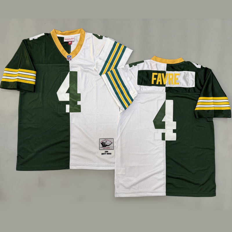 FAVRE #4 Men's Green Bay Packers Retro NFL Jersey