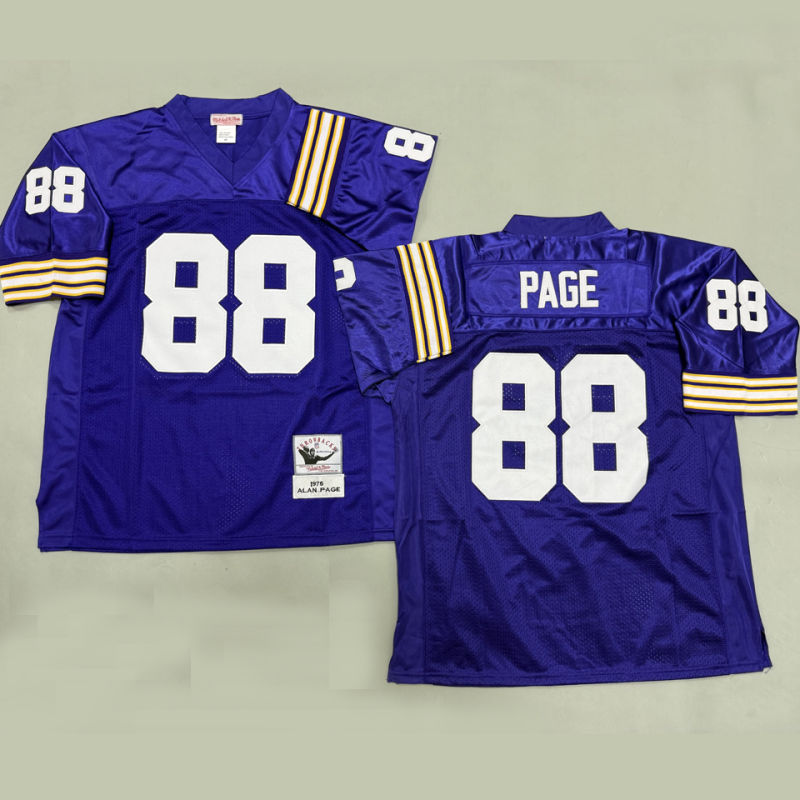 PAGE #88 Men's Minnesota Vikings Retro NFL Jersey