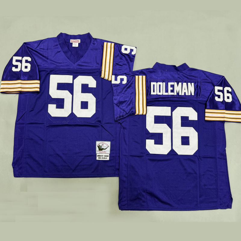 DOLEMAN #56 Men's Minnesota Vikings Retro NFL Jersey