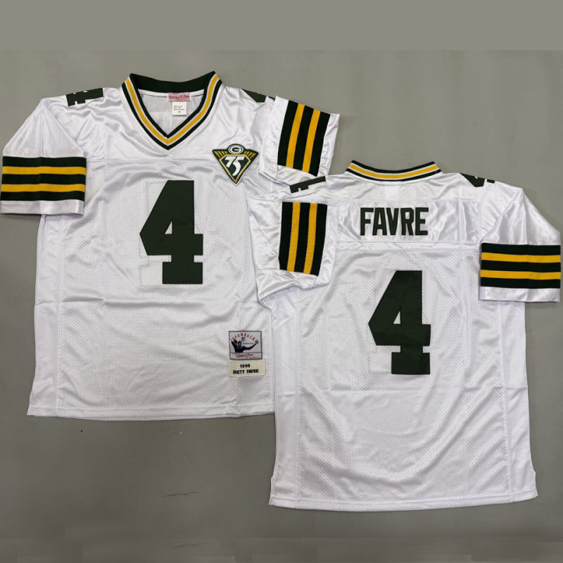 FAVRE #4 Men's Green Bay Packers Retro NFL Jersey
