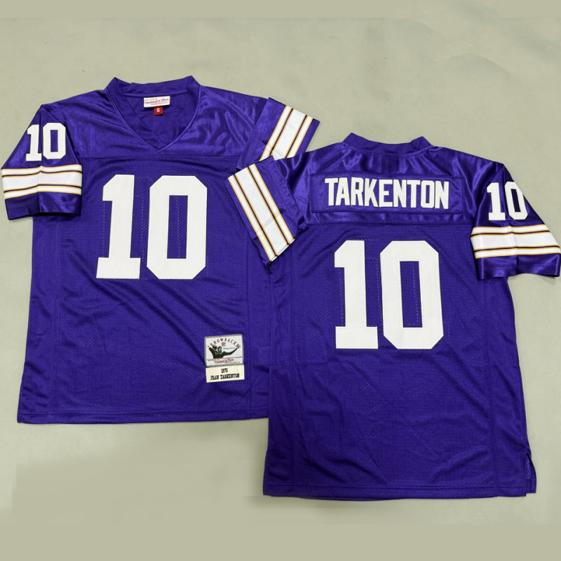 TARKENTON #10 Men's Minnesota Vikings Retro NFL Jersey