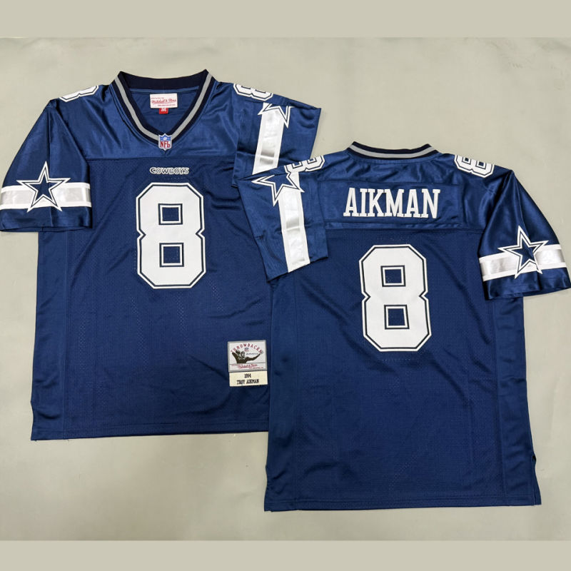 AIKMAN #8 Men's Dallas Cowboys Retro NFL Jersey