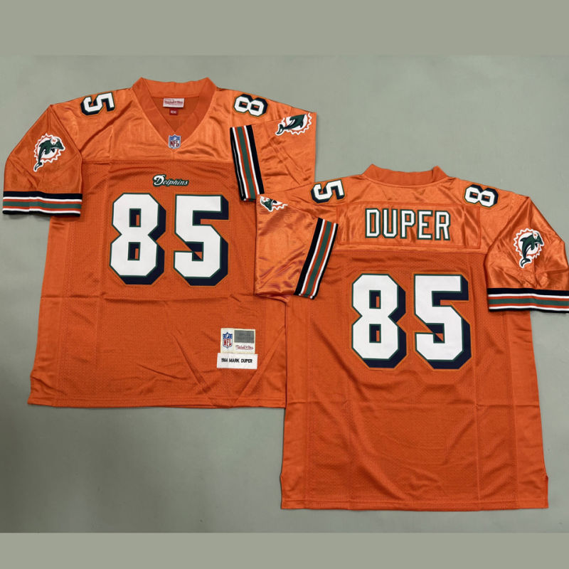 DUPER #85 Men's Miami Dolphins Retro NFL Jersey