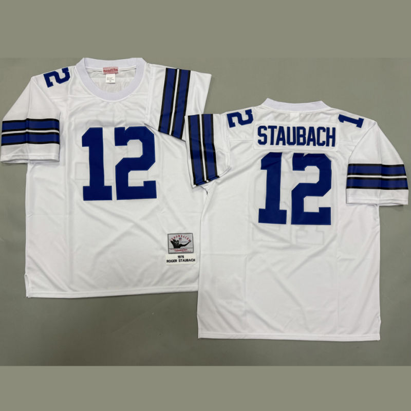 STAUBACH #12 Men's Dallas Cowboys Retro NFL Jersey