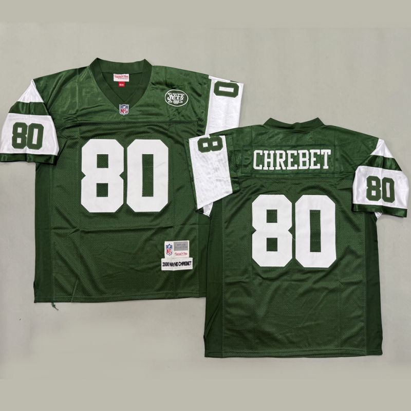 CHREBET #80 Men's New York Jets Retro NFL Jersey