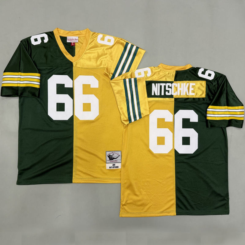 NITSCHKE #66 Men's Green Bay Packers Retro NFL Jersey