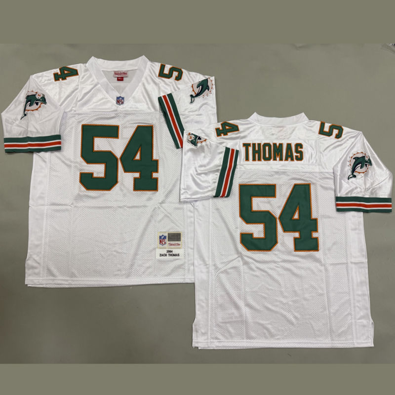 THOMAS #54 Men's Miami Dolphins Retro NFL Jersey