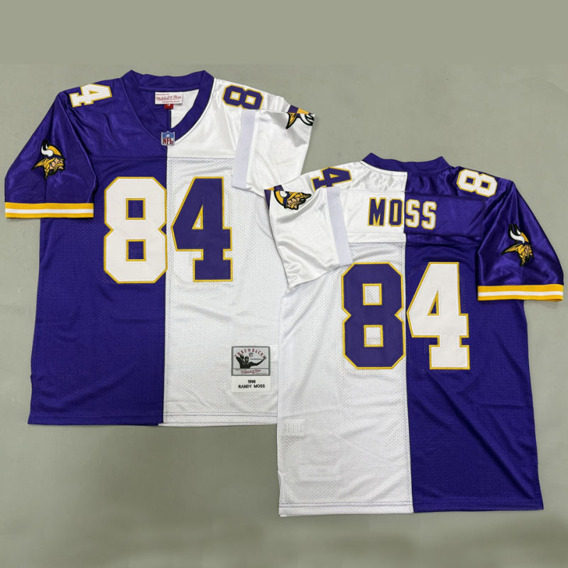 MOSS #84 Men's Minnesota Vikings Retro NFL Jersey