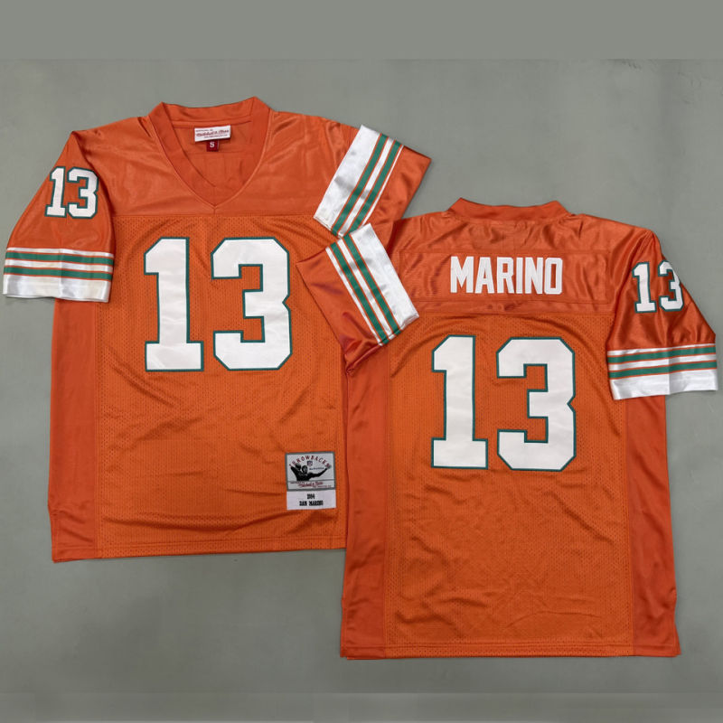 MARINO #13 Men's Miami Dolphins Retro NFL Jersey
