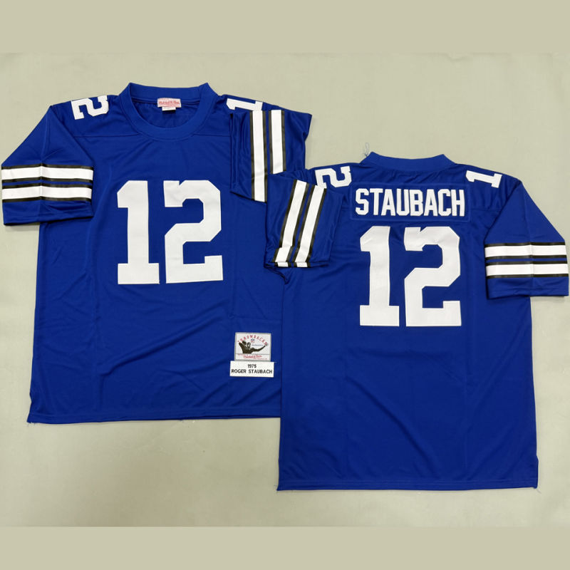 STAUBACH #12 Men's Dallas Cowboys Retro NFL Jersey
