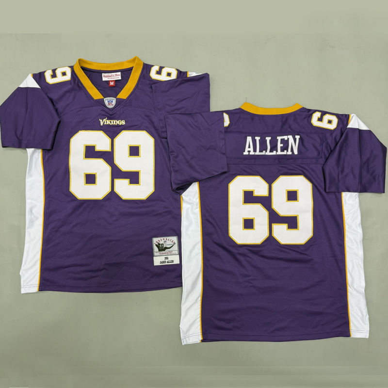 ALLEN #69 Men's Minnesota Vikings Retro NFL Jersey