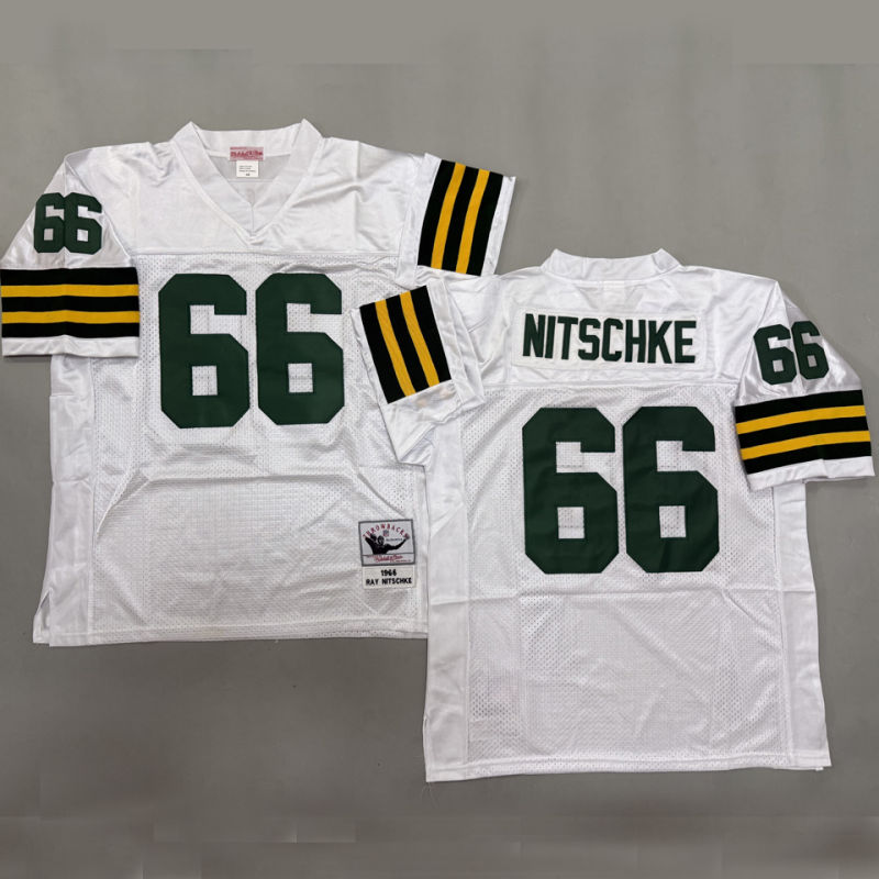 NITSCHKE #66 Men's Green Bay Packers Retro NFL Jersey