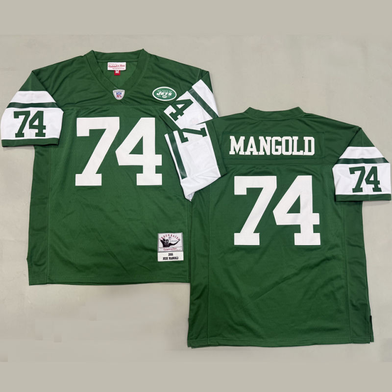 MANGOLD #74 Men's New York Jets Retro NFL Jersey
