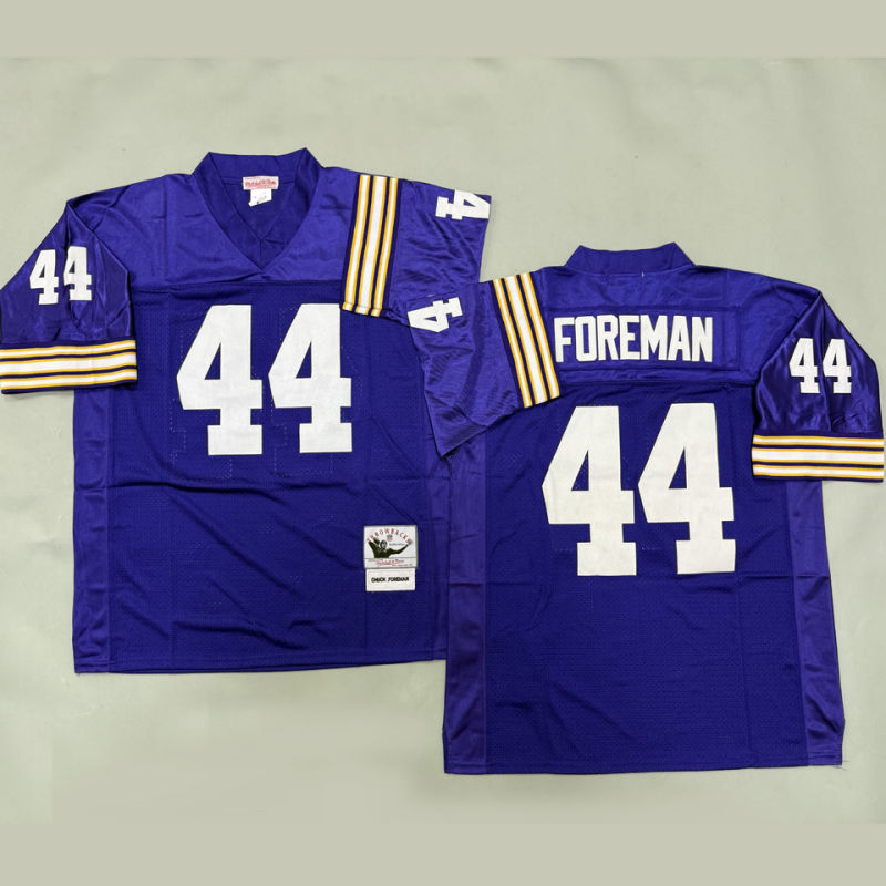 FOREMAN #44 Men's Minnesota Vikings Retro NFL Jersey