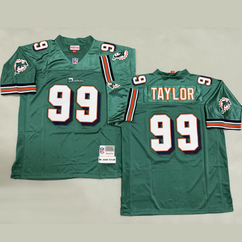 TAYLOR #99 Men's Miami Dolphins Retro NFL Jersey