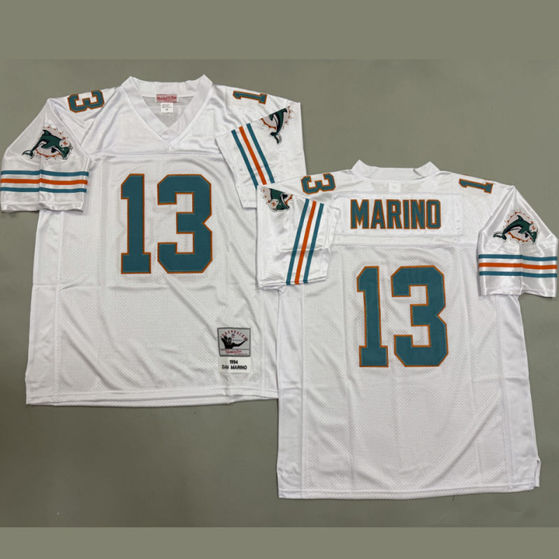 MARINO #13 Men's Miami Dolphins Retro NFL Jersey