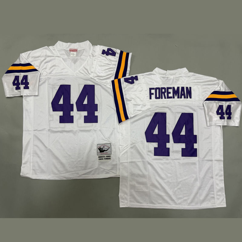 FOREMAN #44 Men's Minnesota Vikings Retro NFL Jersey