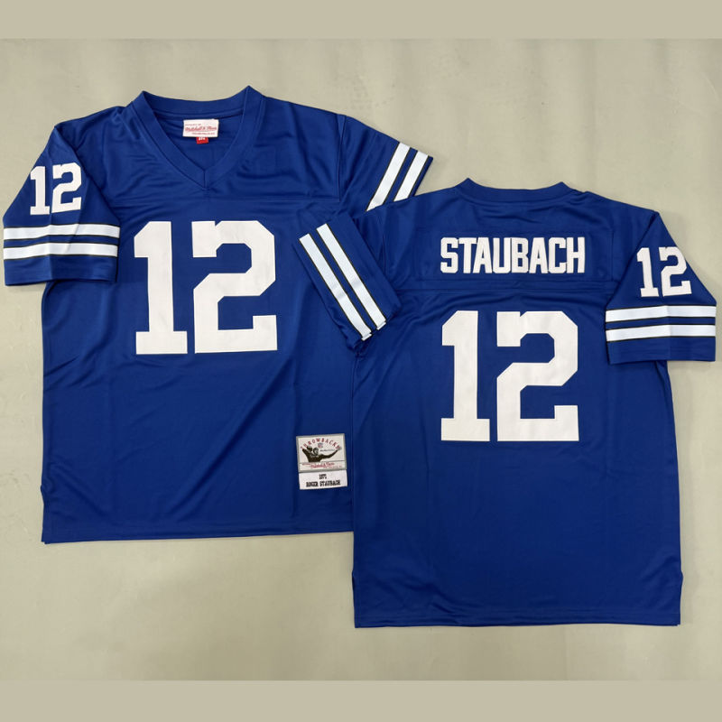 STAUBACH #12 Men's Dallas Cowboys Retro NFL Jersey
