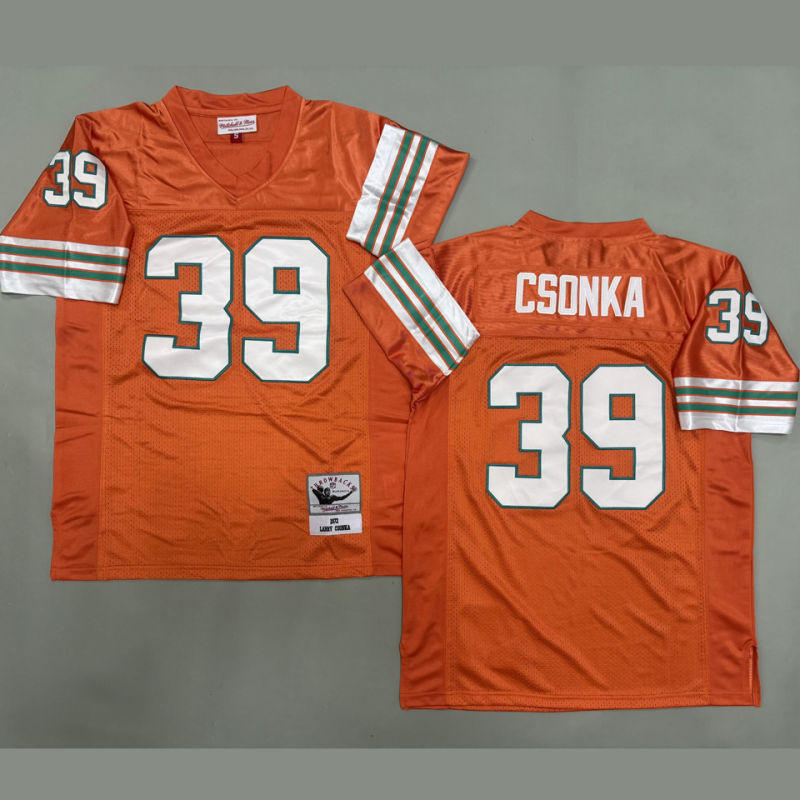 CSONKA #39 Men's Miami Dolphins Retro NFL Jersey