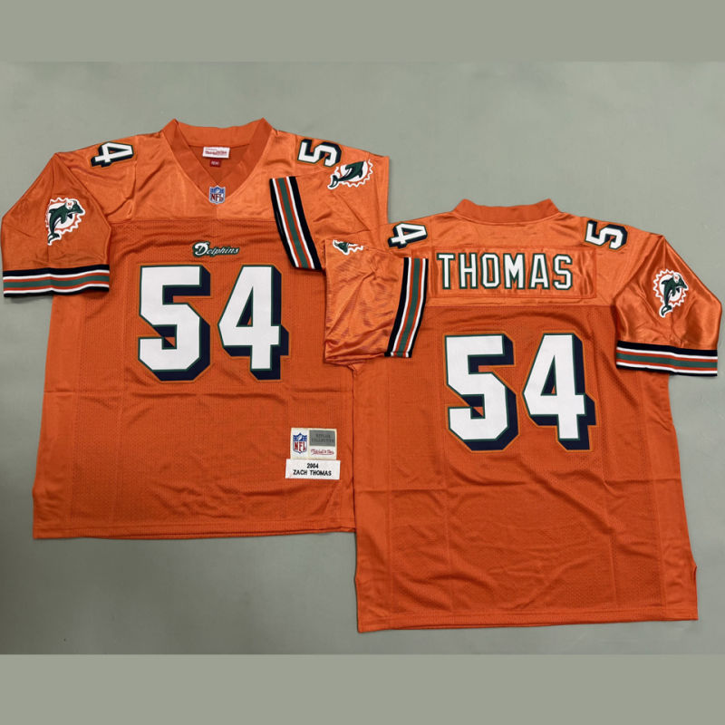 THOMAS #54 Men's Miami Dolphins Retro NFL Jersey