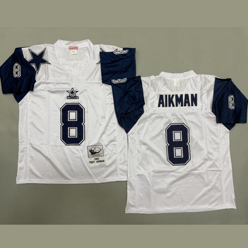 AIKMAN #8 Men's Dallas Cowboys Retro NFL Jersey