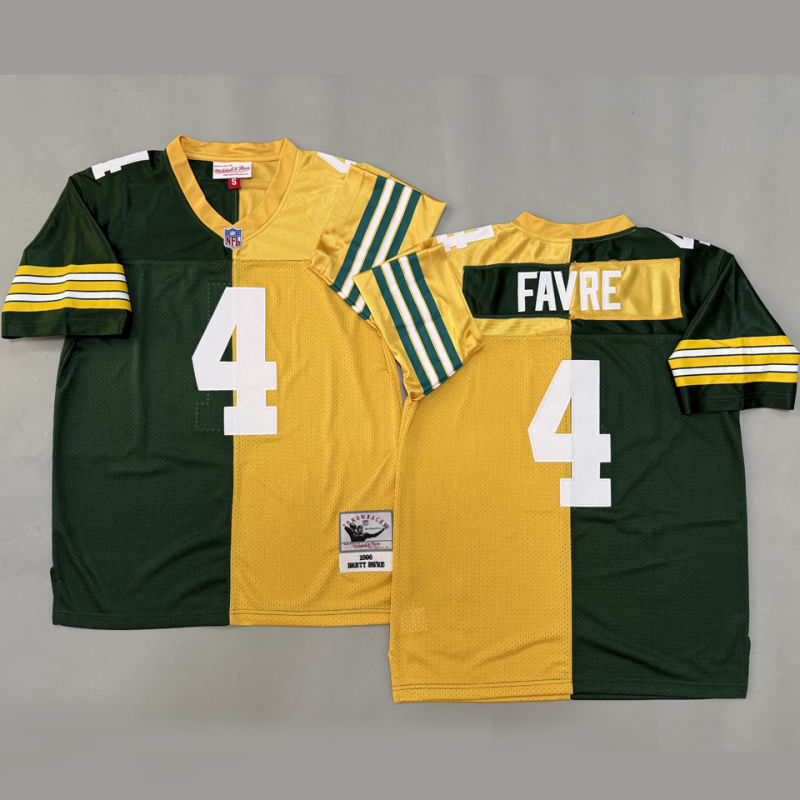 FAVRE #4 Men's Green Bay Packers Retro NFL Jersey