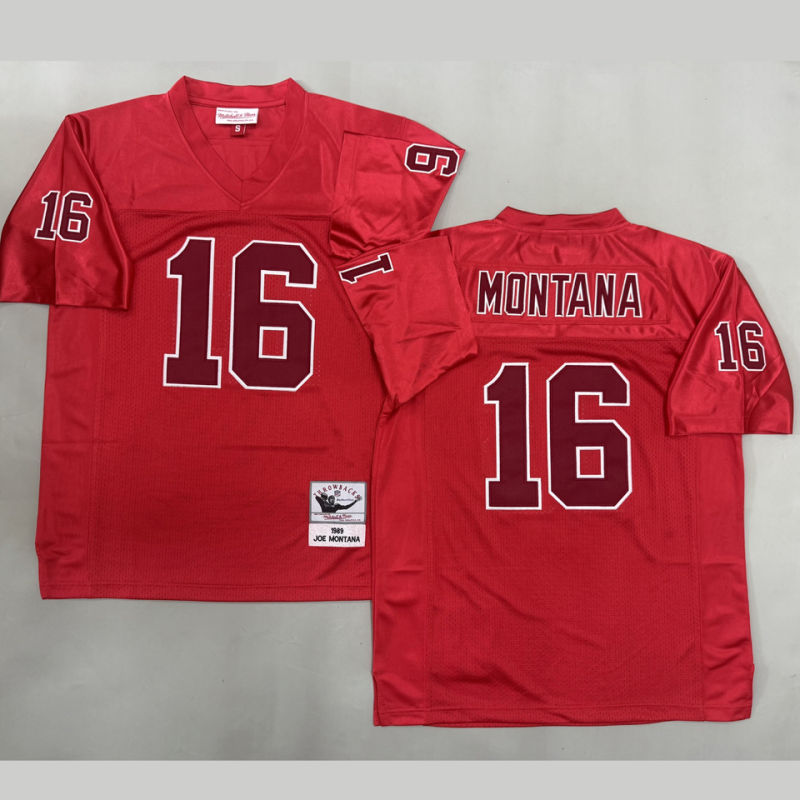 MONTANA #16 Men's San Francisco 49ers Retro NFL Jersey #49