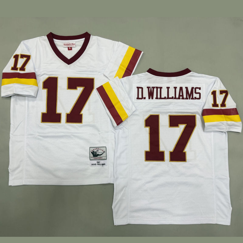D WILLIAMS #17 Men's Washington Commanders Retro NFL Jersey
