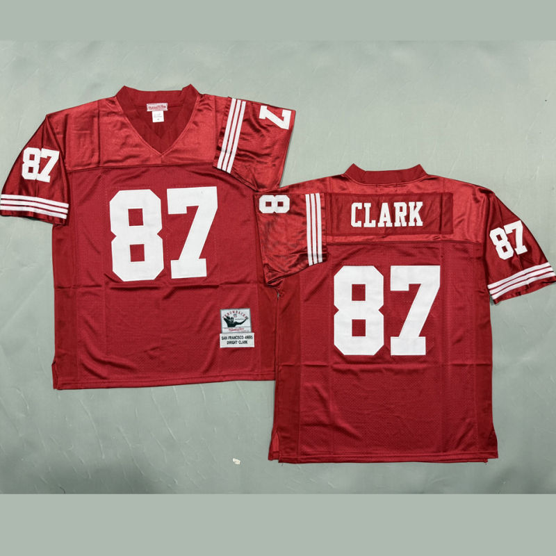 CLARK #87 Men's San Francisco 49ers Retro NFL Jersey #49