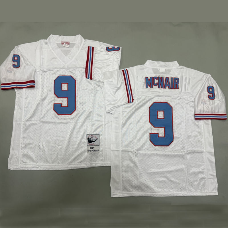 McNAIR #9 Men's Tennessee Titans Retro NFL Jersey