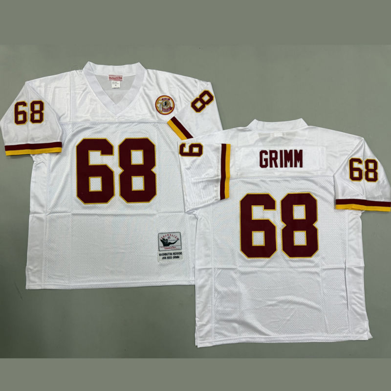 GRIMM #68 Men's Washington Commanders Retro NFL Jersey