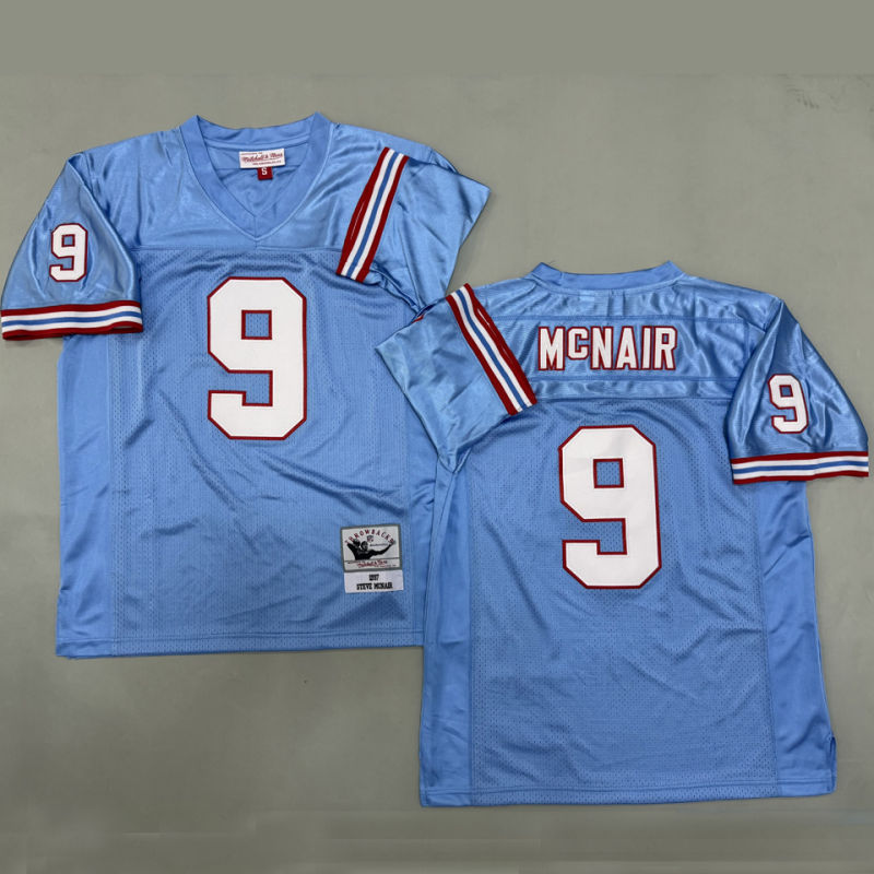 McNAIR #9 Men's Tennessee Titans Retro NFL Jersey