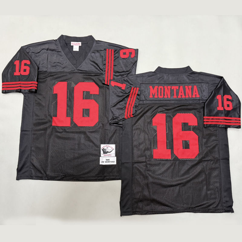 MONTANA #16 Men's San Francisco 49ers Retro NFL Jersey #49