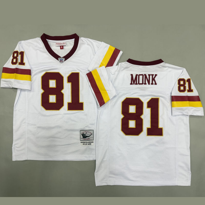 MONK #81 Men's Washington Commanders Retro NFL Jersey