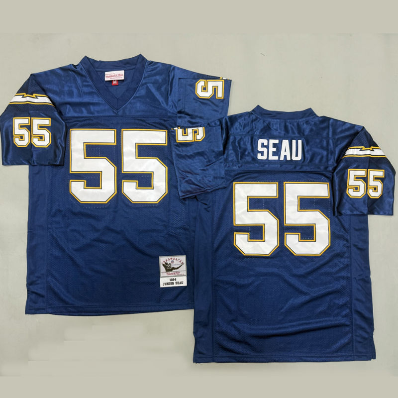 SEAU #55 Men's Los Angeles Chargers Retro NFL Jersey